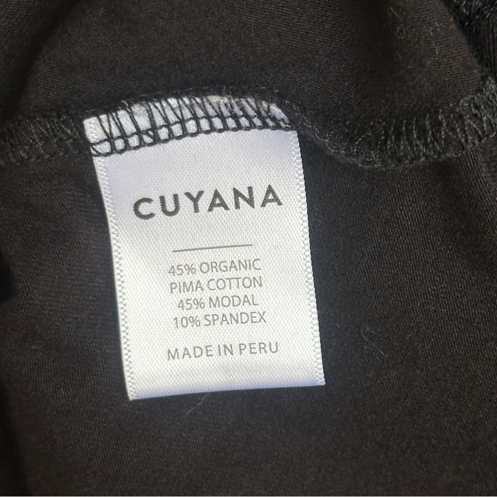 Cuyana Black Asymmetrical Overlay Dress Size X-Small - Picture 8 of 10